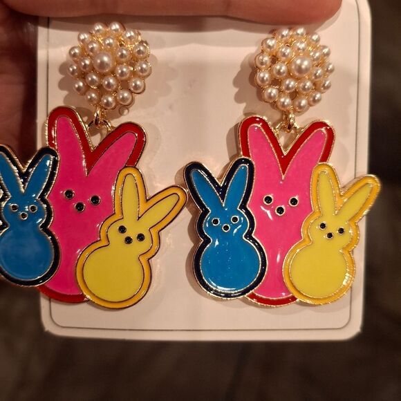 3 For 26 - Easter Peeps Pearls Earrings - Picture 7 of 8